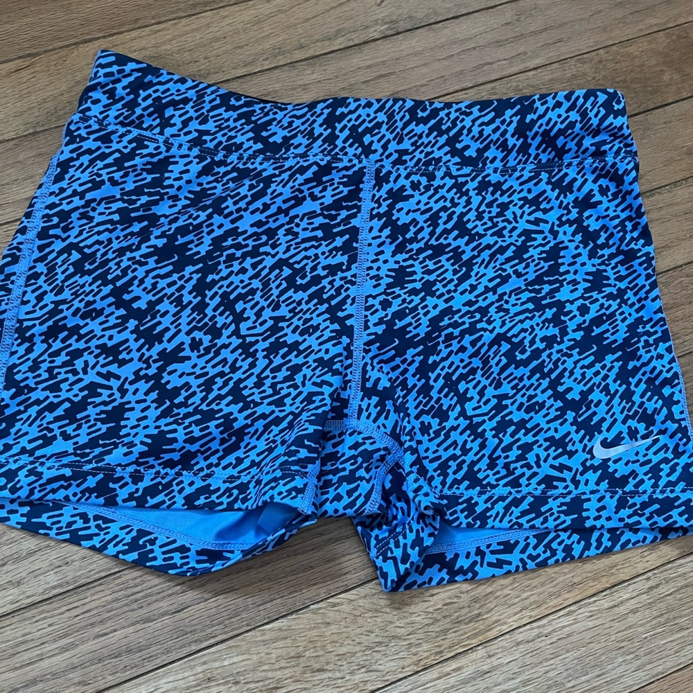 Nike Pro DryFit shorts - blue and black size small